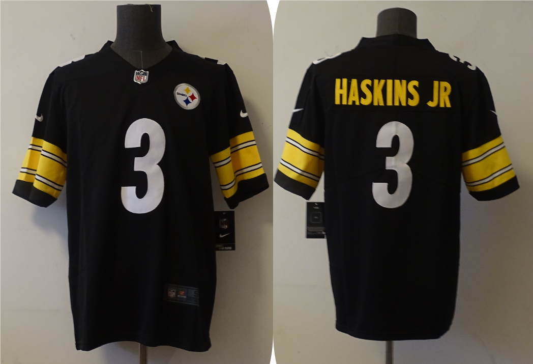 Men's Pittsburgh Steelers Dwayne Haskins Jr. #3 Black Jersey